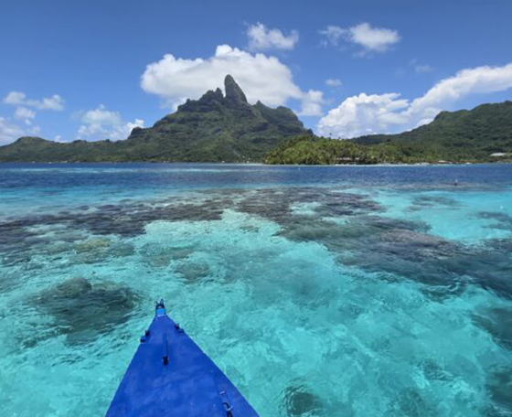 plage à Bora Bora